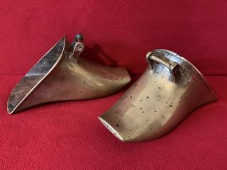 Vintage Solid Brass Spanish Conquistador Equestrian Stirrups Boot Shoes