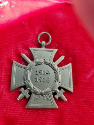 Ww1 German Hindenburg Honor Cross Of The World War 1914 - 1918 Medal