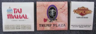 Former Us President Donald J.  Trump Taj Mahal & Plaza Casino Matches,  Tropicana