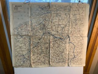 1914 German Military Map,  Belgium,  Brussels,  Trier,  Mons,  Aachen,  Hand Lines