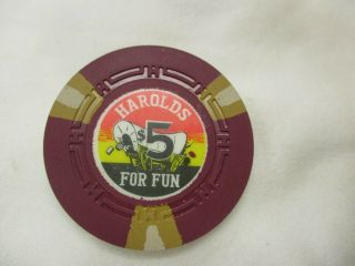 Vintage Casino Chip 1964 $1 Harold 