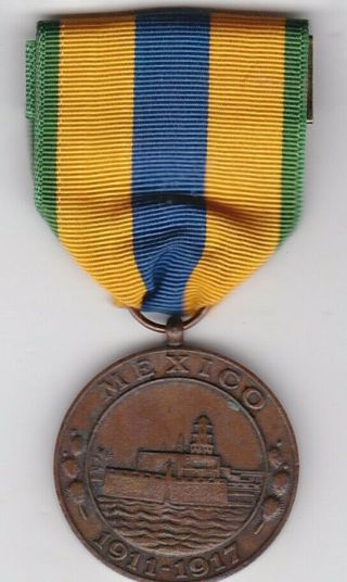 Us Navy Pre Wwi Mexican Campaign Service 1911 - 1917 Medal Vera Cruz Mexico