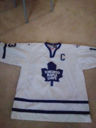 Vintage Mats Sundin Toronto Maple Leafs Nhl Hockey Jersey Ccm Mens Xl Sewn