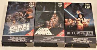 Vintage Star Wars Vhs Trilogy 1977,  1980,  1983 Like