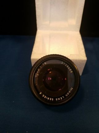 Vintage Nikon Lens,  Series E,  50mm/ 1.  8. 3
