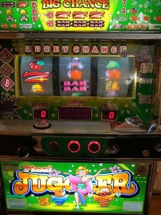 Kitac Juggler Girl Big Chance Pachislo Skill Stop Token Slot Machine 3