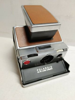 Vintage Polaroid SX - 70 Land Camera w/ Fidelity Case 2