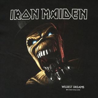 Iron Maiden Wildest Dreams Vintage 2003 Tour T - Shirt Size Xl