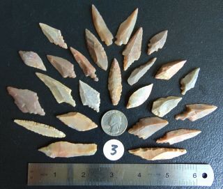 Nu3) 25 Uniface Unifaced Neolithic Artifacts Arrowheads Arrow Head Points Africa