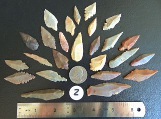 Nu2) 25 Uniface Unifaced Neolithic Artifacts Arrowheads Arrow Head Points Africa