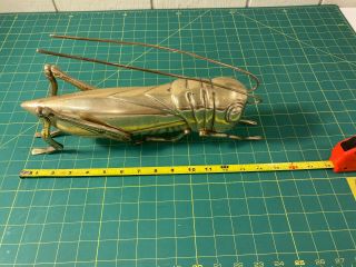 Vintage Mid Century Modern Brass Grasshopper Sculpture Figurine