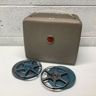 Vtg Eastman Kodak Brownie 500 Model A 8mm Film Movie Projector &