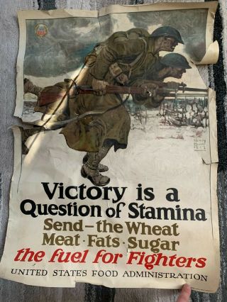 Wwi Victory Is A Question Of Stamina Poster