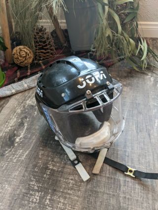 Vintage Hockey Sr Jofa 390 Helmet And Itech Ii Face Shield Size 55 - 62
