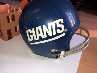 Vintage Nfl Rawlings York Giants 2 - Bar Repllca Football Helmet Youth Large