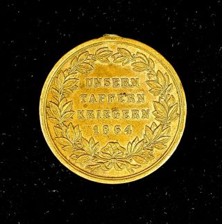1864 Prussian German Austrian War medal Wilhelm I,  Franz Joseph I W FJ 2