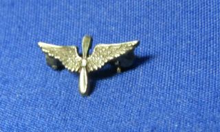 Wwi Sterling Army Air Service Officer Wings Home Front Sweetheart Pin