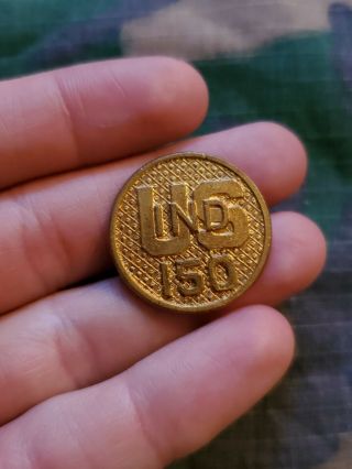 Wwi Us Army 150th Indiana National Guard Infantry Regiment Collar Disc Pin