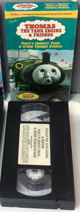 Thomas the Tank Engine Percy Ghostly Trick VHS Video Tape VTG NEARLY 2