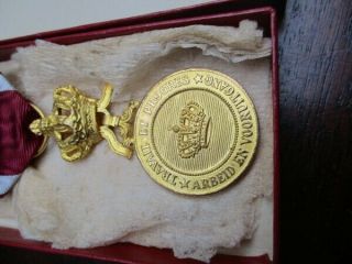 belgium belgian medal : order of the crown gold medal grade 2