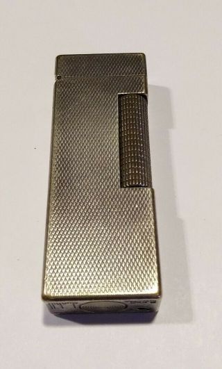 Rare Vintage Dunhill Rollagas Silver Plated Lighter
