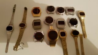Vintage Ladies And Gents Led Watches