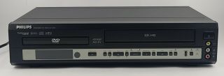 Philips Vhs Dvd Player Combo Dvp740vr Vcr Cassette Vintage Classic