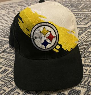 Vintage 90’s Pittsburgh Steelers Logo 7 Splash Snapback Football Hat Proline