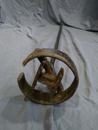 Vintage Hand Forged Branding Iron " Broken Circle H " ?