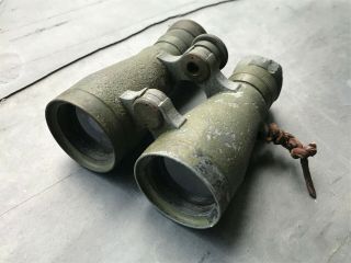 Vintage German Wwi Fernglas 08 Military Field Binoculars World War Goerz Berlin