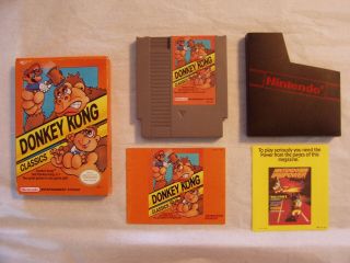 Vintage Nes Nintendo Donkey Kong Classics Video Game