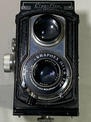 1952 Graflex Ciro - flex TLR camera kit,  Sands Casino Hourglass Cowgirl logo note 3