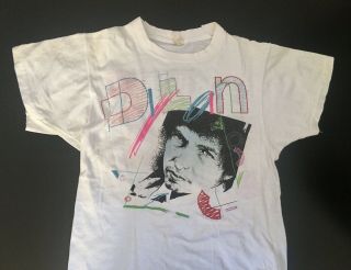 Vintage 1986 Bob Dylan & Tom Petty True Confessions Tour Rock T Shirt Large Rare