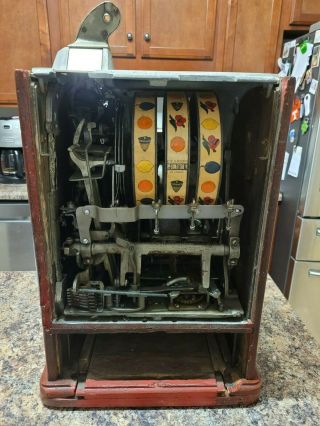 1920 ' s Jennings Dutch Boy 5 Cent Slot Machine 5