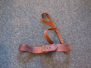 Wwi Us Army Officers Sam Brown Belt With Cross Strap