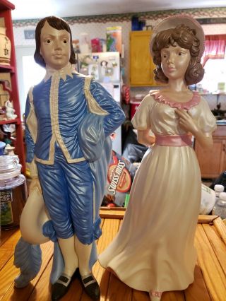 Vintage Ceramic Porcelain Blue Boy And Pinky Figure Holland Mold 82