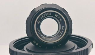 Vintage Wilon 75mm F/4.  5 Enlarger Enlarging Lens Will Wetzar Germany