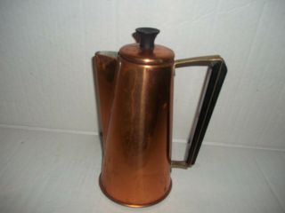 Vintage Modern Coppercraft Guild Retro Copper Coffee / Tea Pot