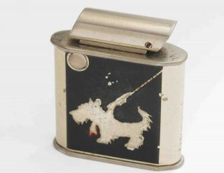 C.  1940 Vintage Art Deco Automatic Cigarette Lighter W/ Scotty Dog