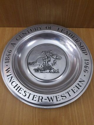 Wilton Winchester Western A Century Of Leadership 1866 - 1966 Commemorative Plate