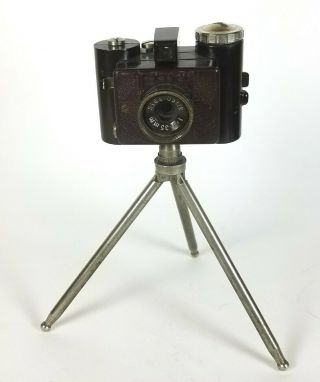 Vintage Sida Optik Miniature Bakelit Camera,  Orginal Tripod