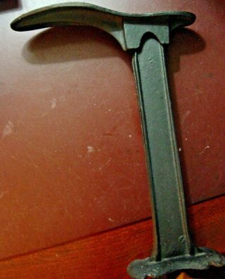 Cast Iron 12.  5 " Tall Vintage Shoemakers Anvil With Post Stand