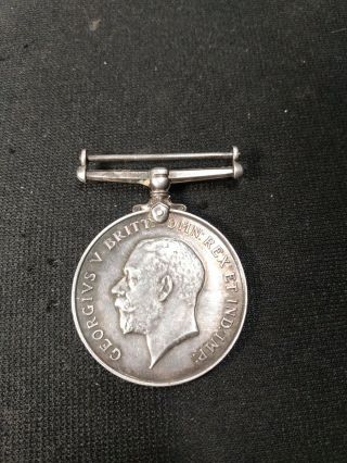 1914 - 1918 Wwi British War Silver Medal Georgivs V.  Britt.  Omn Rex Et Ind.  Imp: