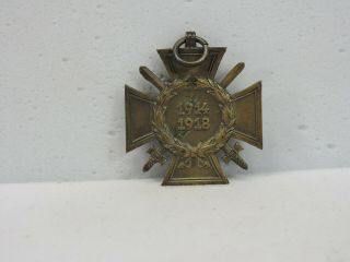 Ww1 German Hindenburg Honour Cross Of The World War 1914 - 1918 Medal