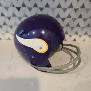 Vintage Rawlings Minnesota Vikings NFL 2 Bar Football Helmet Large NFL USA 2