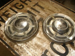 1958 Chevrolet Chevy Vintage Chrome 10 1/2 " Poverty Dog Dish Hubcap Wheel Cover