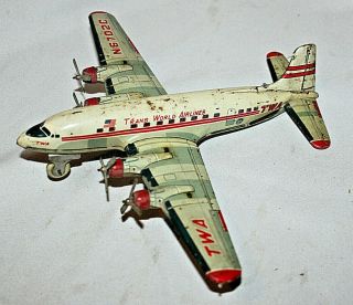 Tin Trans World Airlines Plane Twa Vintage 50 
