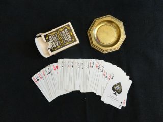 Vintage Golden Nugget Las Vegas Deck Of Playing Cards Black,  Ashtray