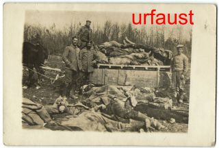 German Wwi 1916 Verdun Dead Soldiers Photo