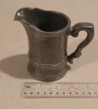 Vintage Wilton Armetale Rwp Pewter French Country Small Creamer Pitcher